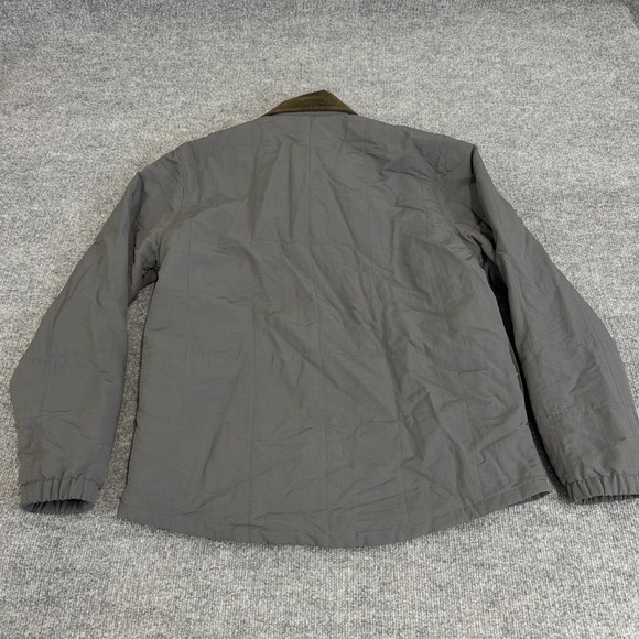 Patagonia Shirt Jacket Mens Medium Gray Fleece Lined Isthmus Quilted Shacket - Picture 9 of 10